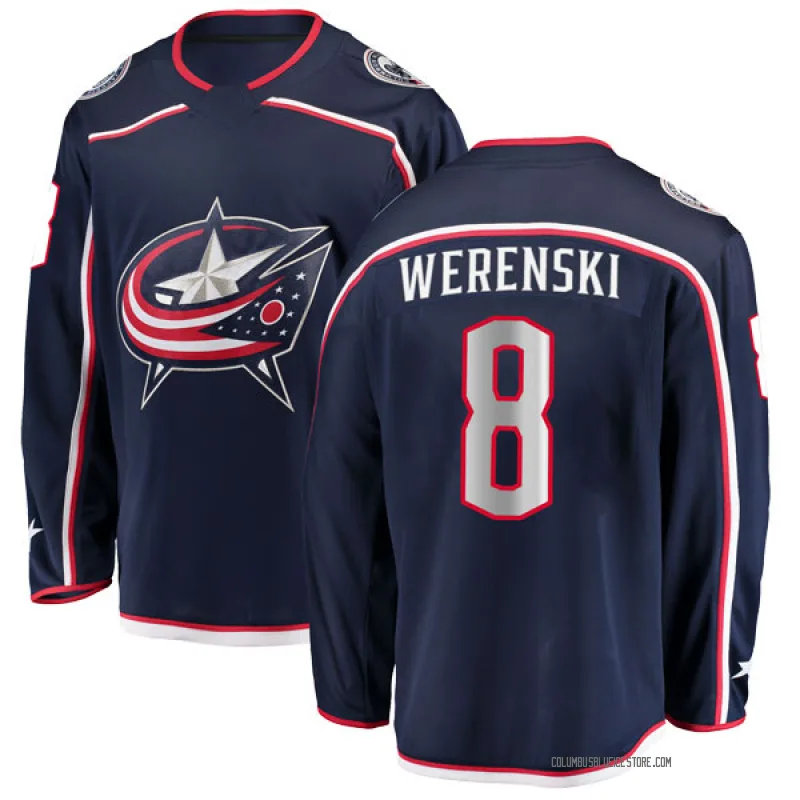 Navy Men's Zach Werenski Columbus Blue Jackets Breakaway Home Jersey
