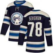 Navy Youth Damon Severson Columbus Blue Jackets Authentic Alternate Jersey